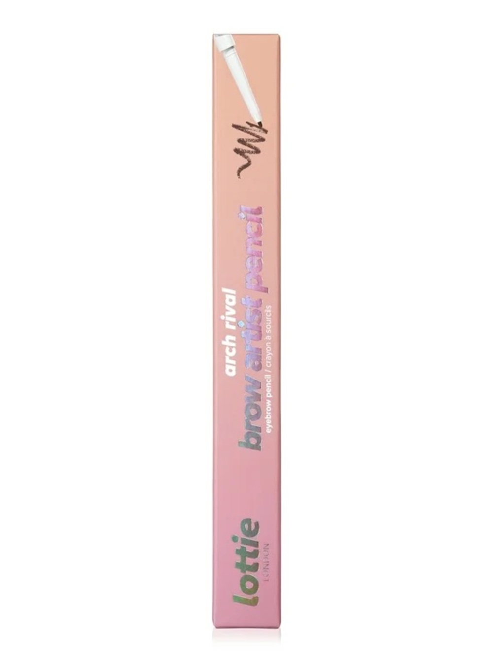 Lottie London Brow Arch Rival Brow Crayon Pencil - Pink Packaging